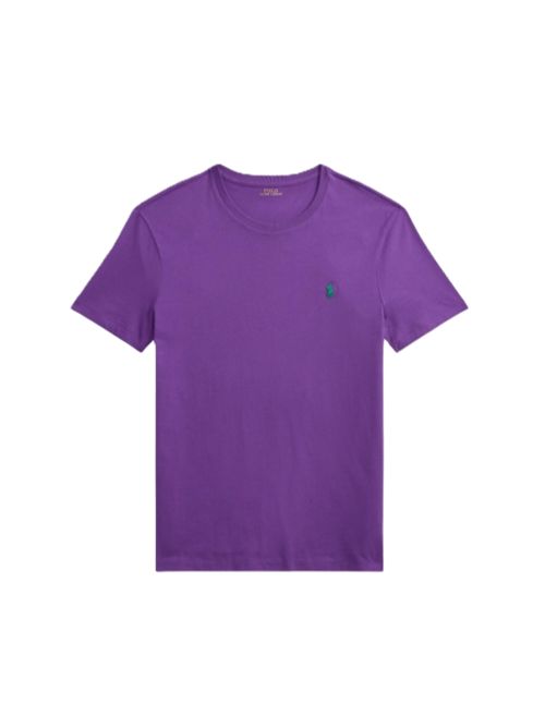 POLO RALPH LAURENT-shirt viola con logo Polo Ralph Lauren | 710-671438-509CABANA PURPLE
